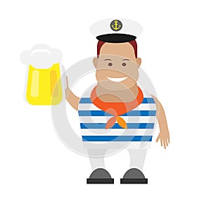Seaman with pint photo