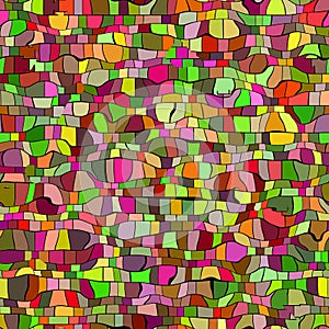 Seameless green and red mosaic texture