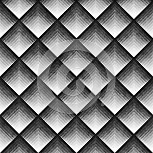 Seamles Gradient Rhombus Grid Pattern. Abstract Geometric Background Design