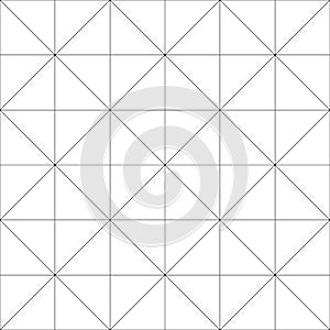 Seamlesly repeatable diagonal, oblique, slanting lines graph paper pattern. Slope, skew grid, mesh. Draft, drawing, plotting paper