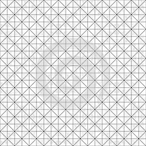 Seamlesly repeatable diagonal, oblique, slanting lines graph paper pattern. Slope, skew grid, mesh. Draft, drawing, plotting paper