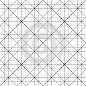 Seamlesly repeatable diagonal, oblique, slanting lines graph paper pattern. Slope, skew grid, mesh. Draft, drawing, plotting paper photo