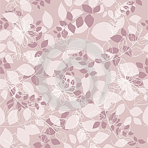 Seamless abstrac floral background