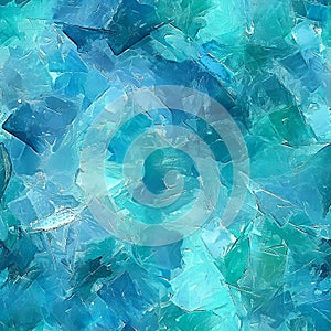 Seamless abstract aquamarine background, design art pattern