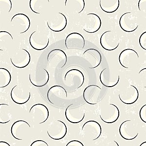 Seamless abstract background pattern, with circles, semicircles, paint strokes and splashes photo