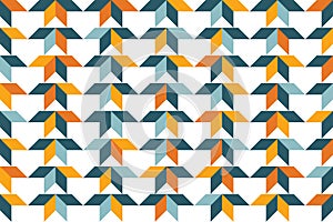 Seamless, abstract background pattern made with colorful parallelogram shapes