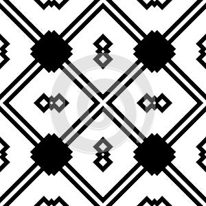 Seamless abstract background with rhombuses. Checkered infinity geometric pattern.