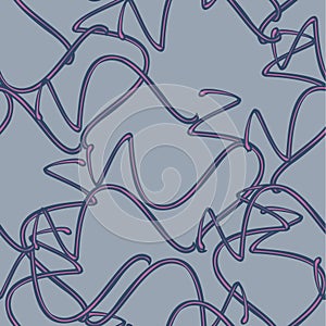 Seamless abstract background with swirls. Vector illustration.