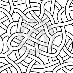 Seamless abstract complex maze, labyrinth path