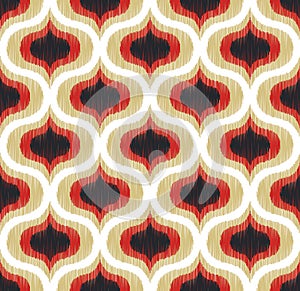 Seamless abstract curve ornament pattern