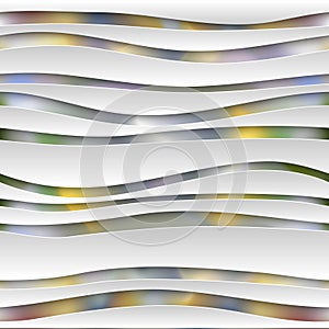 Seamless abstract 3D white spheric background