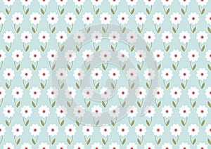 Seamless abstract floral pattern. Beige and white vector background. Geometric leaf