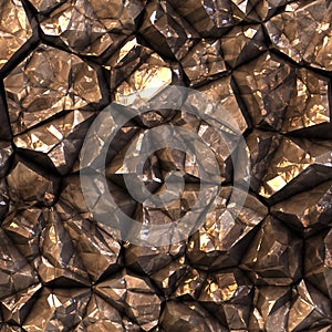 Seamless abstract generated stone crystal surface