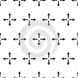 Seamless abstract geometric arrow pattern. Vector.
