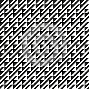 Seamless abstract geometric interlocking pattern