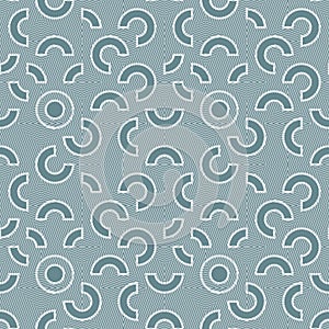 Seamless abstract geometric lace pattern. Elegant Vector illustration with white line texture.