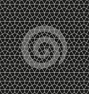 Seamless abstract geometric Moroccan arabic decorative pattern