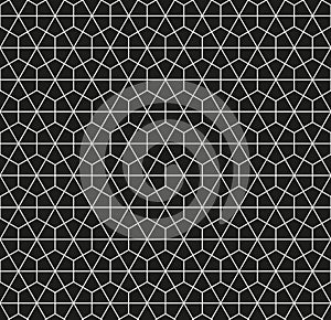 Seamless abstract geometric Moroccan arabic decorative pattern