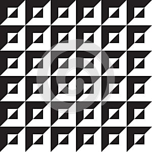 Seamless abstract geometric op art pattern background