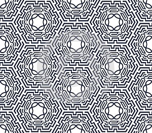 Seamless abstract geometric pattern background. Vintage ornament