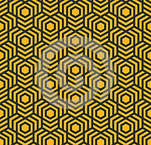 Seamless abstract geometric pattern with hexagons - eps8 photo