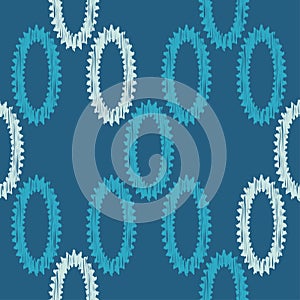 Seamless abstract geometric pattern. Mosaic texture. Brushwork. Hand hatching.