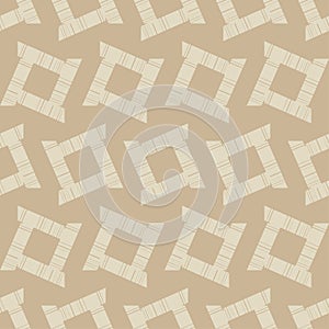 Seamless abstract geometric pattern. Mosaic texture. Brushwork. Hand hatching. Scribble texture.