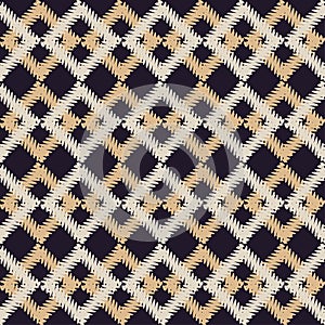 Seamless abstract geometric pattern. Mosaic texture. Brushwork. Hand hatching. Scribble texture.