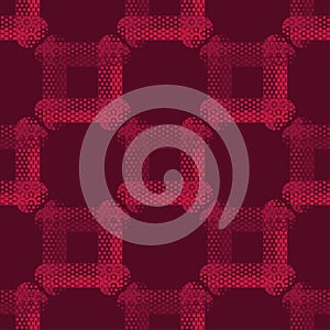 Seamless abstract geometric pattern. Texture of square and dots. Scribble texture.