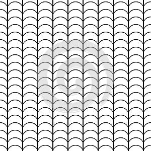 Seamless abstract geometric scale pattern background