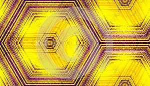 Seamless abstract geometric texture pattern in yellow and violet colors