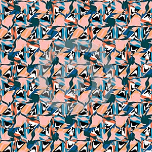Seamless abstract geometry pattern for textile, texture, beckground