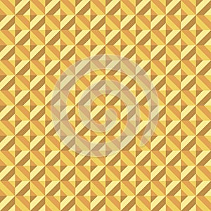 Seamless abstract golden geometric facet surface pattern