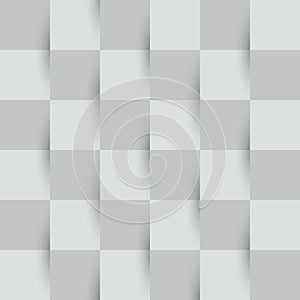 Seamless abstract grey geometric pattern with rhombus on ash background.
