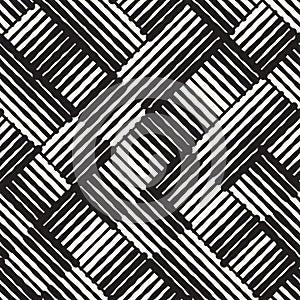 Seamless abstract hand drawn pattern. Vector freehand lines background texture. Ink brush strokes geometric design.