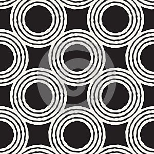 Seamless abstract hand drawn pattern. Vector freehand lines background texture. Ink brush strokes geometric design.