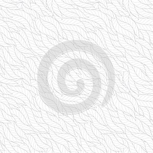 Seamless abstract hand-drawn waves pattern, wavy background.