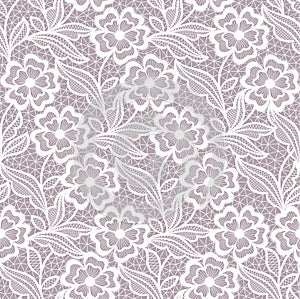 Seamless  abstract lace  floral   background