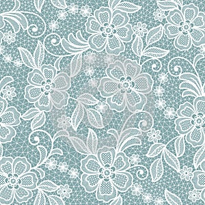 Seamless abstract lace flowers background.