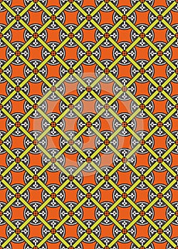 Seamless abstract medieval vector pattern