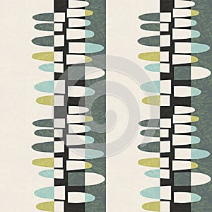 Seamless abstract mid-century modern pattern for backgrounds, fabric design, home decor