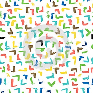 Seamless Abstract Pale Vintage Color Scribble from yellow and orrange streak Big Mark Pattern for Background, Paper Wrap, Banner, photo