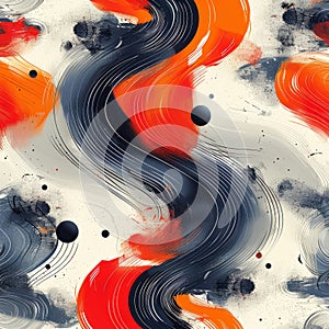 Seamless abstract pattern background. AI generative. Creative