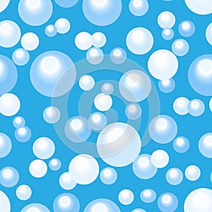 seamless abstract pattern of blue circles