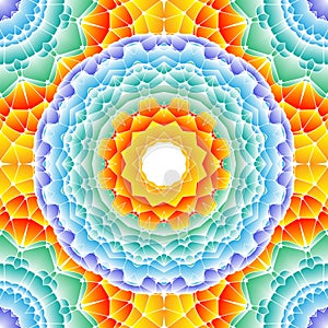 Seamless abstract pattern, bright mandala.