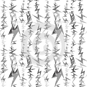 Seamless abstract pattern of broken geometric shapes. Brush strokes are hand-drawn. Vector texture