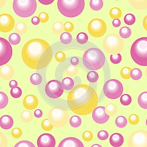 seamless abstract pattern of colored circles