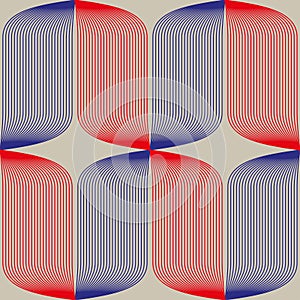 Seamless abstract pattern in constructivism soviet style. Vector vintage 20s geometric ornament photo