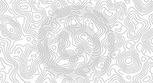 Abstract Topographic Contour Lines Pattern