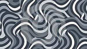 Abstract Wavy Pattern in Grayscale - Dynamic Lines, Modern Design, Seamless Texture